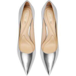 ⚡Women's Silver High Heel Pumps Elegant Stiletto Heels with Cushioned Insole